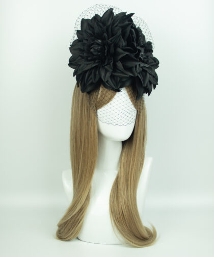 Large Black Flower Crown