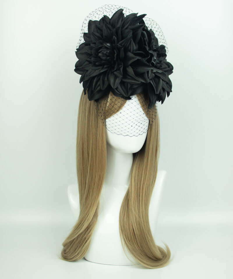 Large Black Flower Crown