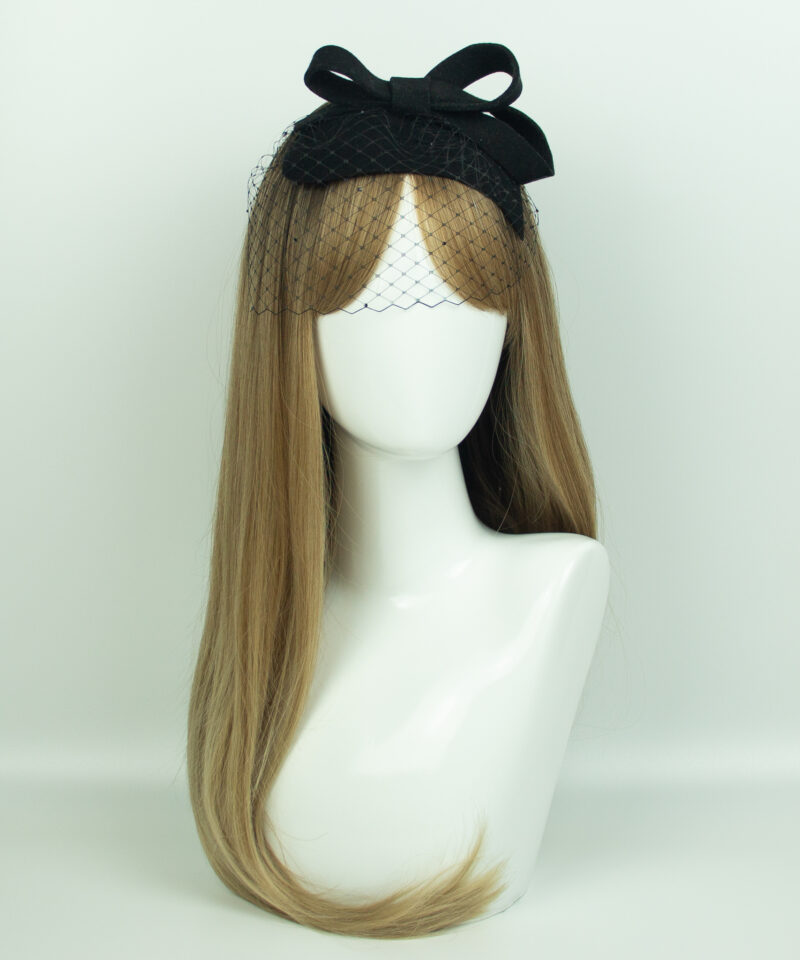 Black Fascinator Veil - Image 2