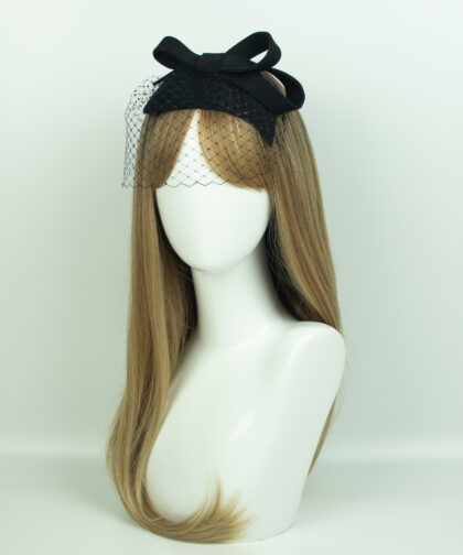 Black Fascinator Veil