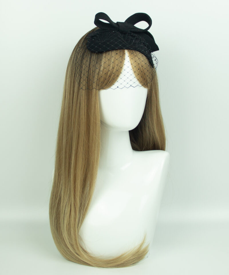 Black Fascinator Veil - Image 3