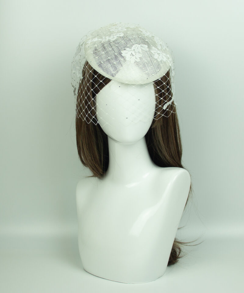 Ivory Bridal Hat Veil