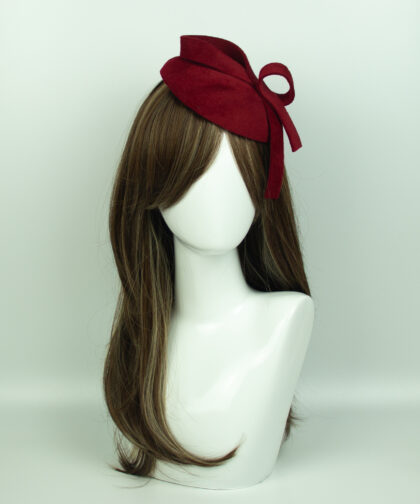 Burgundy hat