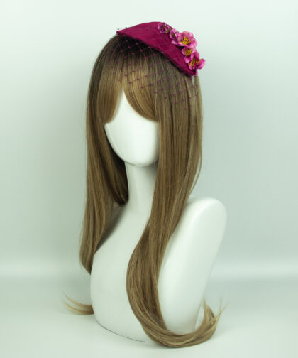 Hot Pink Flower Fascinator