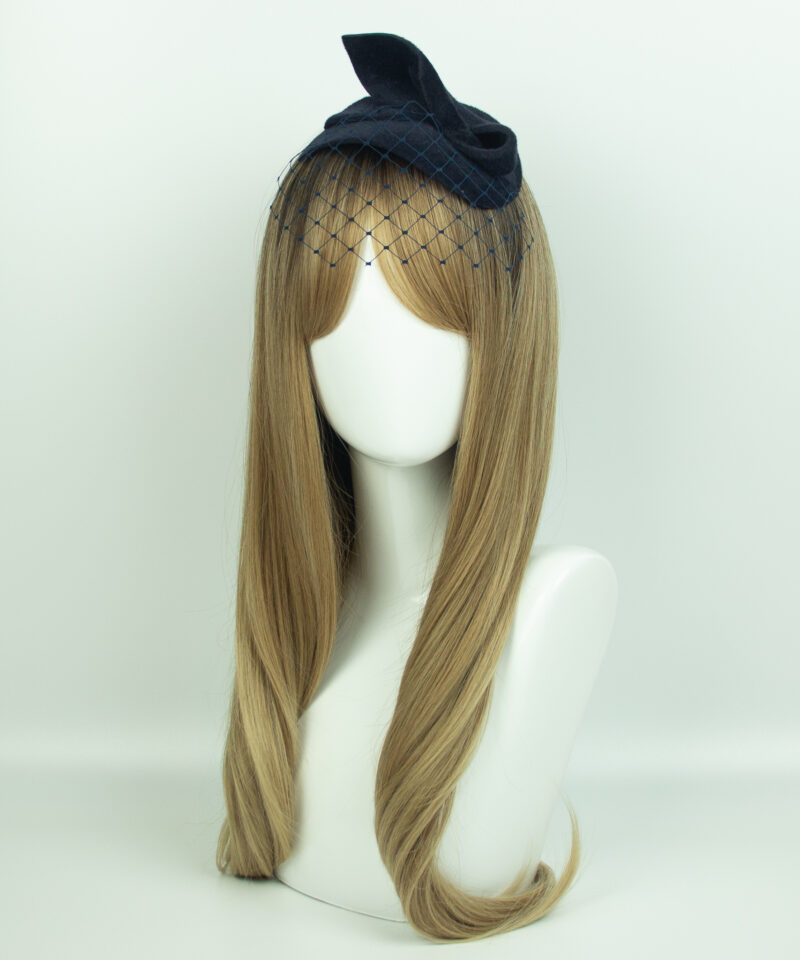 Navy Blue Fascinator - Image 3