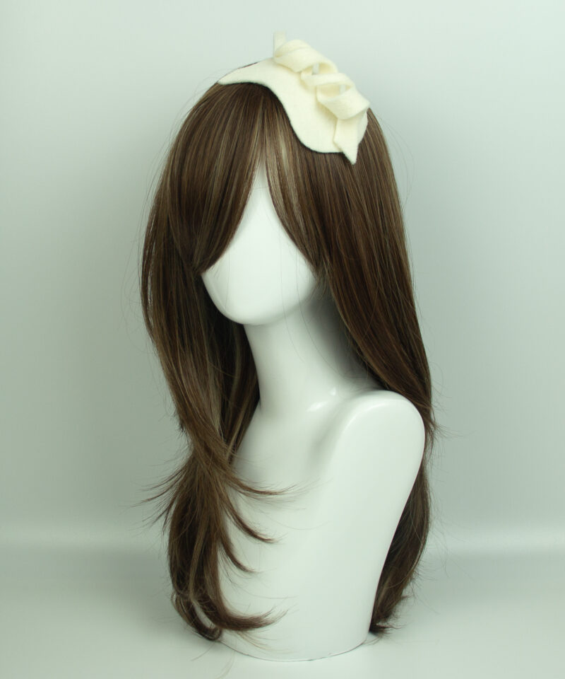 Cream Swirl Fascinator - Image 2
