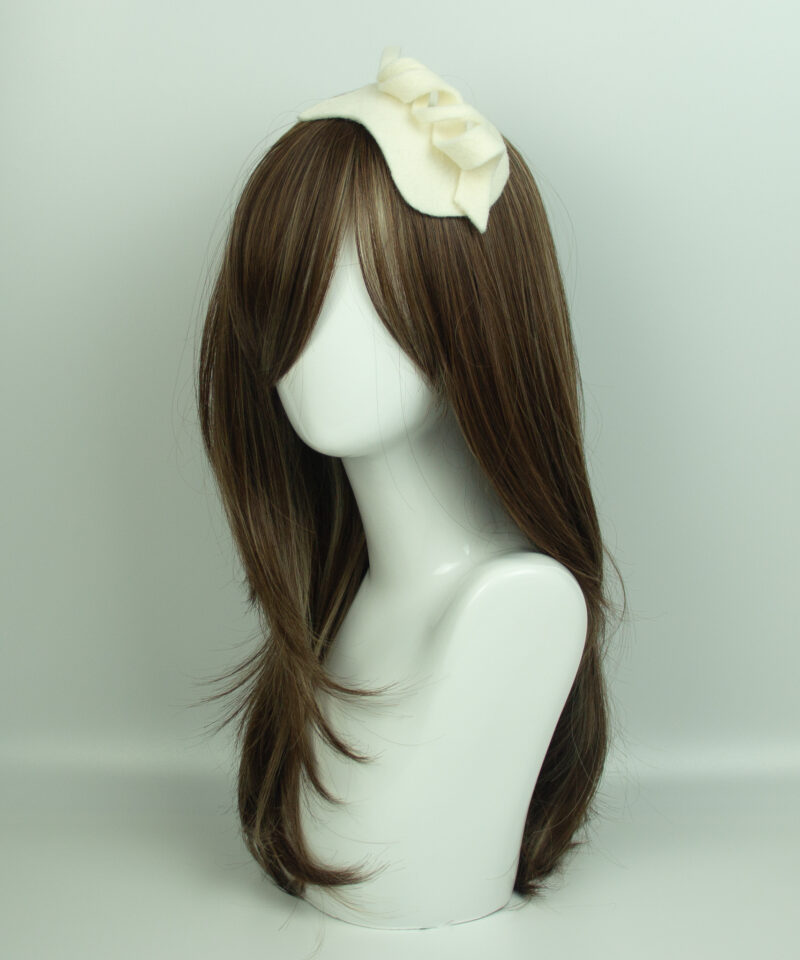 Cream Swirl Fascinator - Image 3
